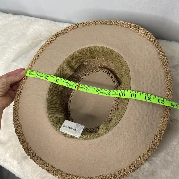 Walt Disney World Mickey Mouse Golf Straw Sun Hat Tan Natural Fiber OSFA - Picture 8 of 10